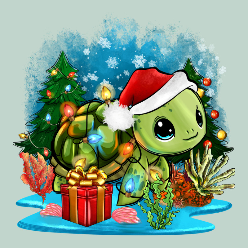 Christmas Turtle Zipper Hoodie by Zillion Design Studio | Teevron