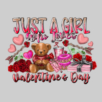 Just  Girl Who Loves Valentines Day Premium Sweatshirt | Teevron
