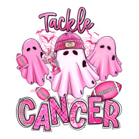 Tackle Cancer Halloween Ghosts American Football Zipper Hoodie | Teevron