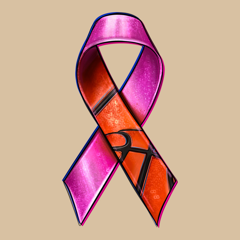 Breast Cancer Ribbon Basketball Heavyweight Hoodie by texasbilliewilder | Teevron