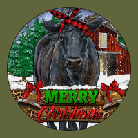 Black Angus Cattle Merry Christmas Classic Tee | Teevron