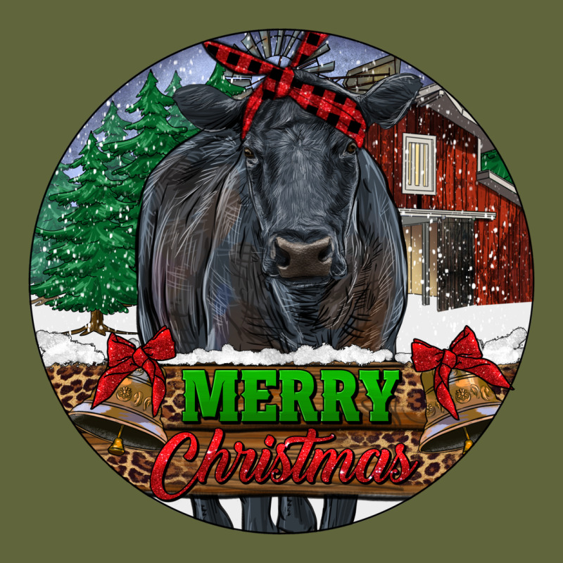 Black Angus Cattle Merry Christmas Classic Tee by RanaPortraitStore | Teevron