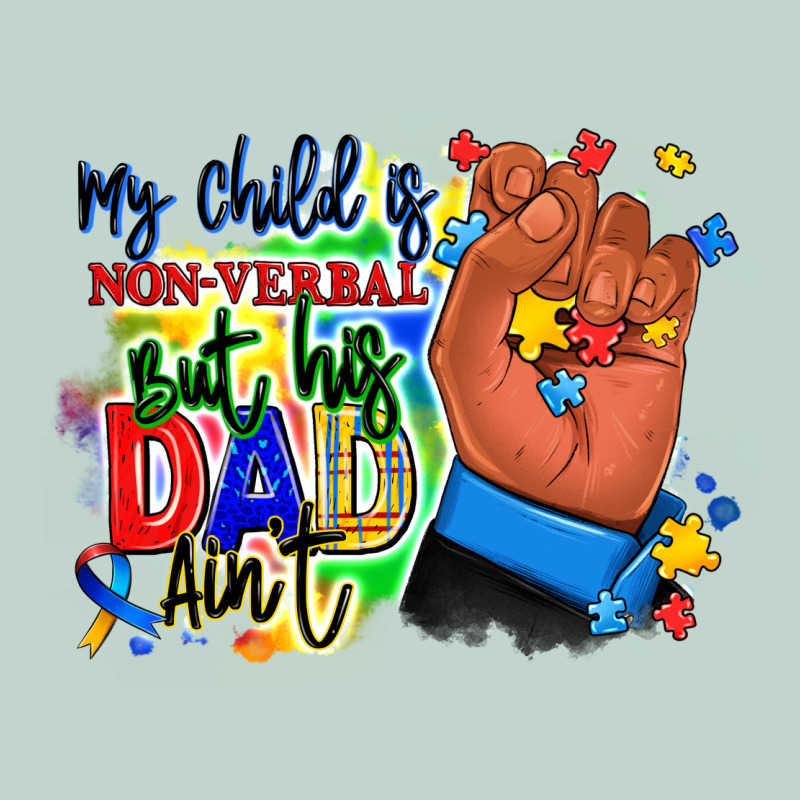 My Child Is Non Verbal But His Dad Aint Afro Hand Zipper Hoodie by RanaPortraitStore | Teevron