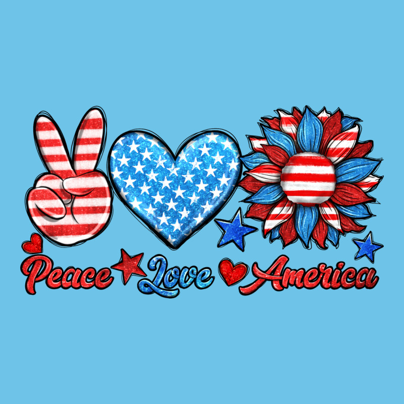 Peace Love America Premium Sweatshirt by HRA Design Shop | Teevron