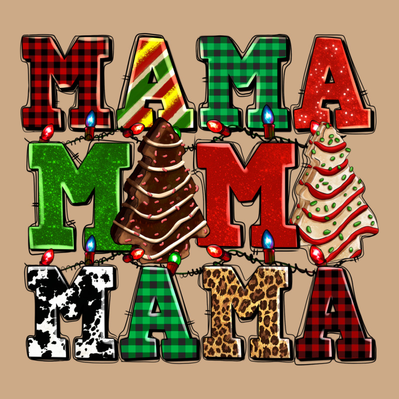 Mama Mama Mama With Christmas Lights And Christmas Tree Cakes Vintage Hoodie by AdoDesignShop | Teevron
