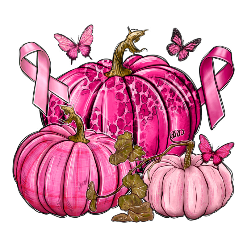 Breast Cancer We Wear Pink With Pumpkin And Ribbon Heavyweight Hoodie by texasbilliewilder | Teevron