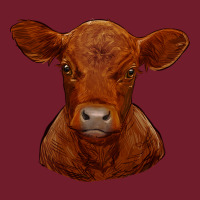 Red Angus Calf Zipper Hoodie | Teevron