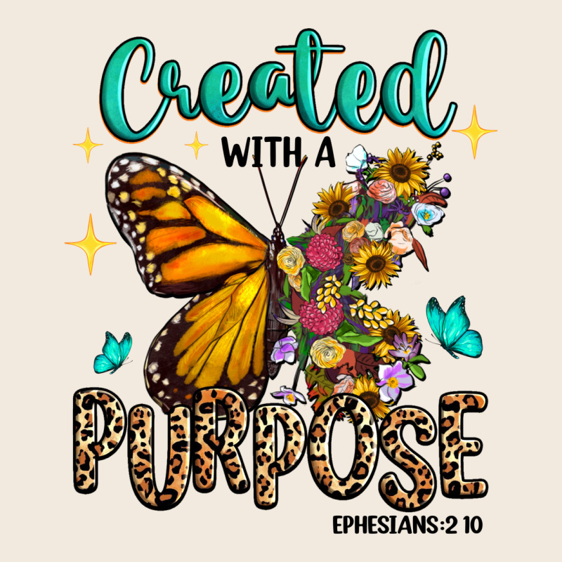 Created With A Purpose Ephesians 2 10 Zipper Hoodie by RanaPortraitStore | Teevron