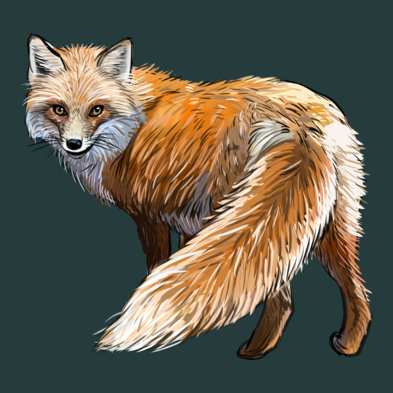 Red Fox Premium Hoodie by LillyAllenDesigns | Teevron
