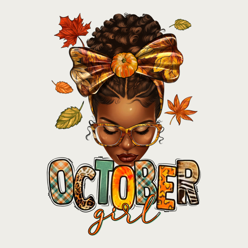 October Girl Afro Woman Fall Zipper Hoodie by texasbilliewilder | Teevron