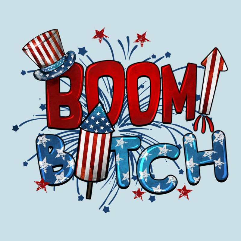 Boom Bitch 4th Of July Ladies Tee by BarkalooDesign | Teevron