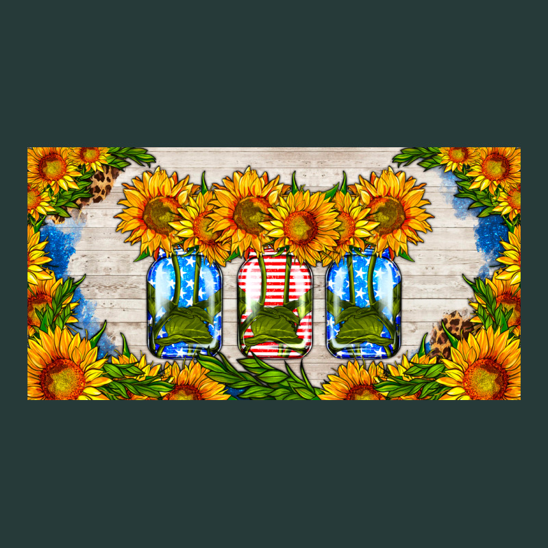American Mason Jar Sunflower License Plate Premium Sweatshirt by HRA Design Shop | Teevron