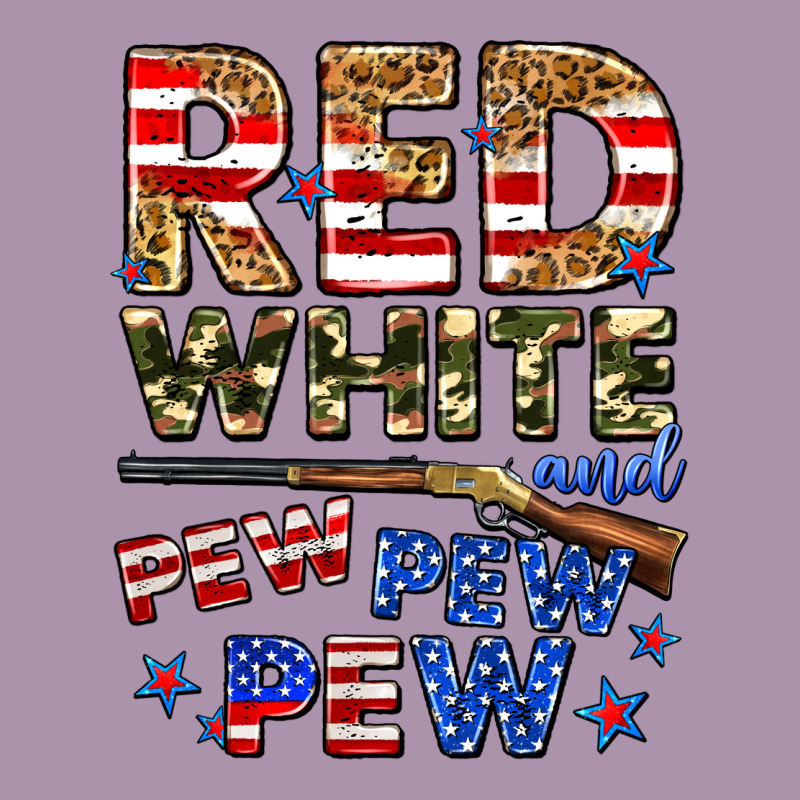 Red White And Pew Pew Pew Heavyweight Hoodie by Zillion Design Studio | Teevron