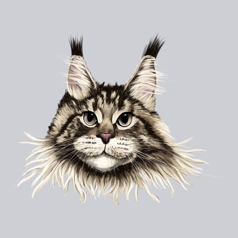 Maine Coon Cat Face Urban Hoodie by LillyAllenDesigns | Teevron