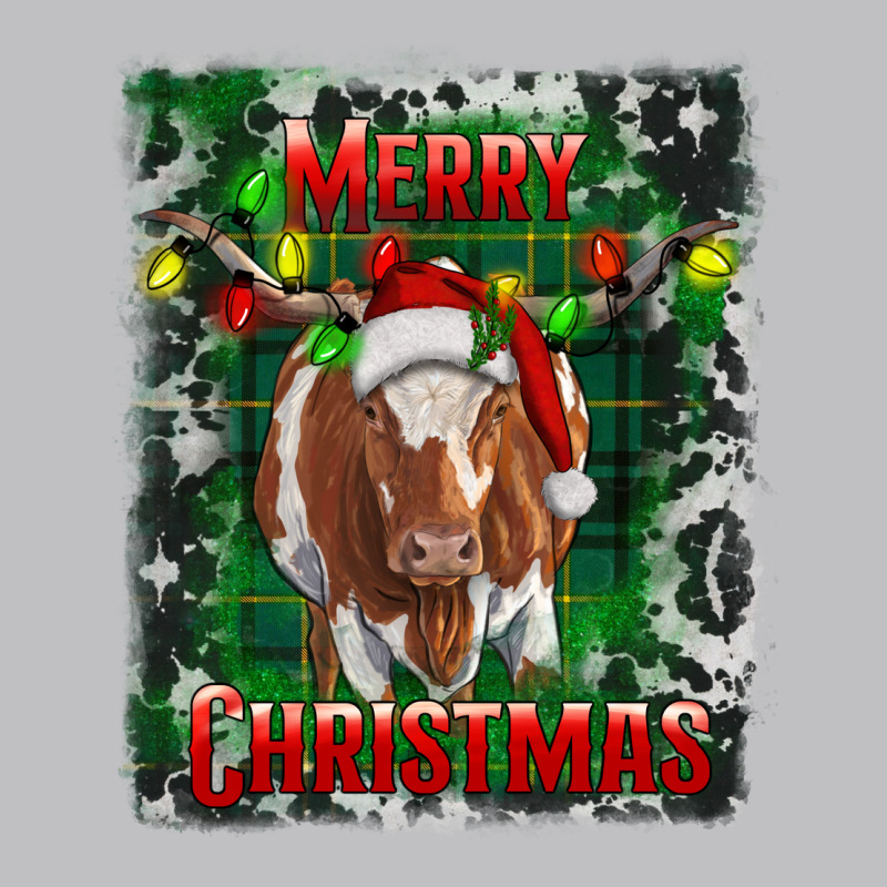 Western Merry Christmas Longhorn Cow Classic Tee by RanaPortraitStore | Teevron