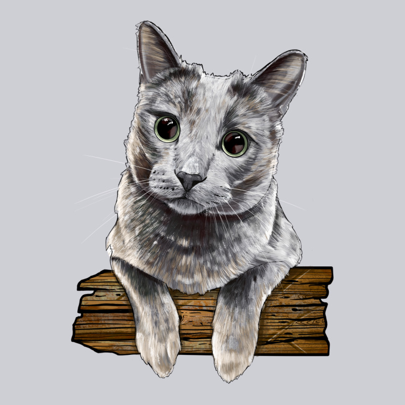 Russian Blue Cat Face Urban Hoodie by LillyAllenDesigns | Teevron