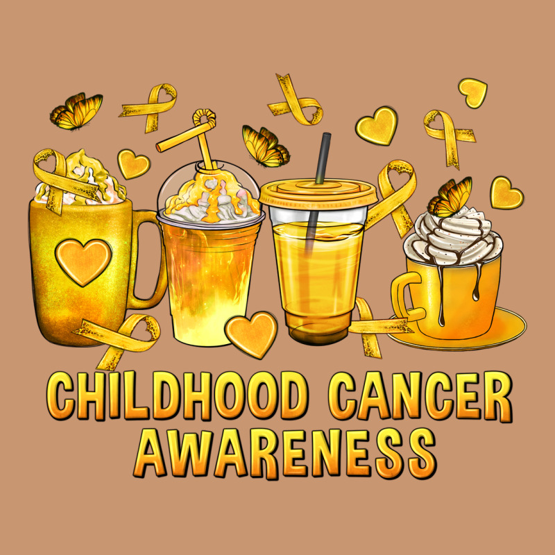 Childhood Cancer Awareness Coffee Cups Heavyweight Hoodie by texasbilliewilder | Teevron
