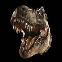Tyrannosaurus T Rex Face Urban Hoodie | Teevron