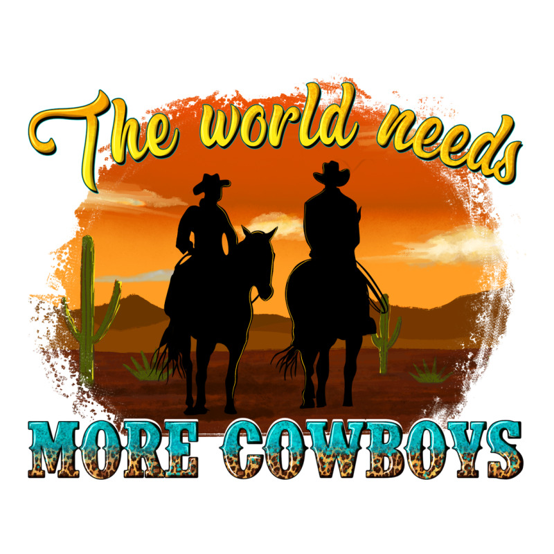 The World Needs More Cowboys Zipper Hoodie by texasbilliewilder | Teevron