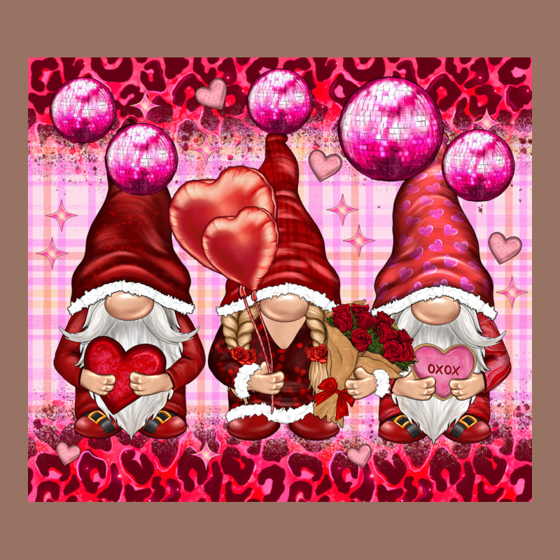 Valentines Gnomies With Leopard Premium Hoodie by NancyCooperArtShop | Teevron