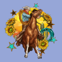 Bucking Horse With Cowboy And Sunflower Classic Tee | Teevron