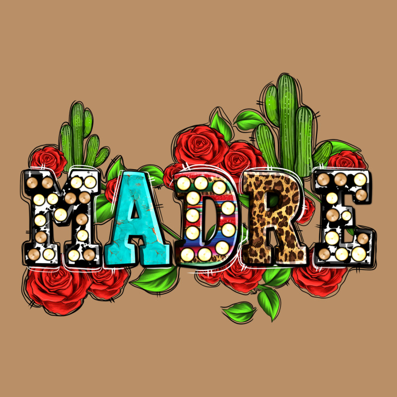 Madre With Roses And Cactus Vintage Hoodie by AdoDesignShop | Teevron