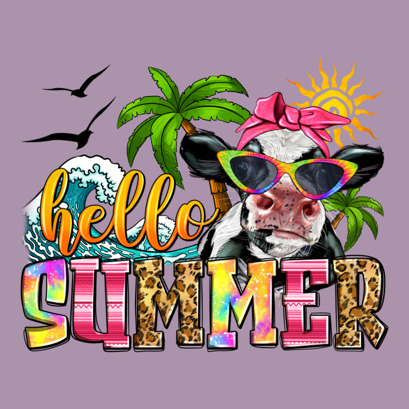 Hello Summer Cow Heavyweight Hoodie by Zillion Design Studio | Teevron