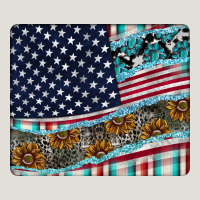 American Flag Mouse Pad Heavy Core Tee | Teevron