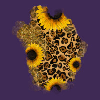 Glitter Sunflowers Leopard Patch Premium Hoodie | Teevron