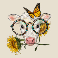 Charolais Calf With Sunflowers And Butterfly Urban Hoodie | Teevron