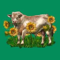Charolais Bull With Sunflowers Urban Hoodie | Teevron