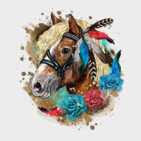 Haflinger Horse Floral Urban Hoodie | Teevron
