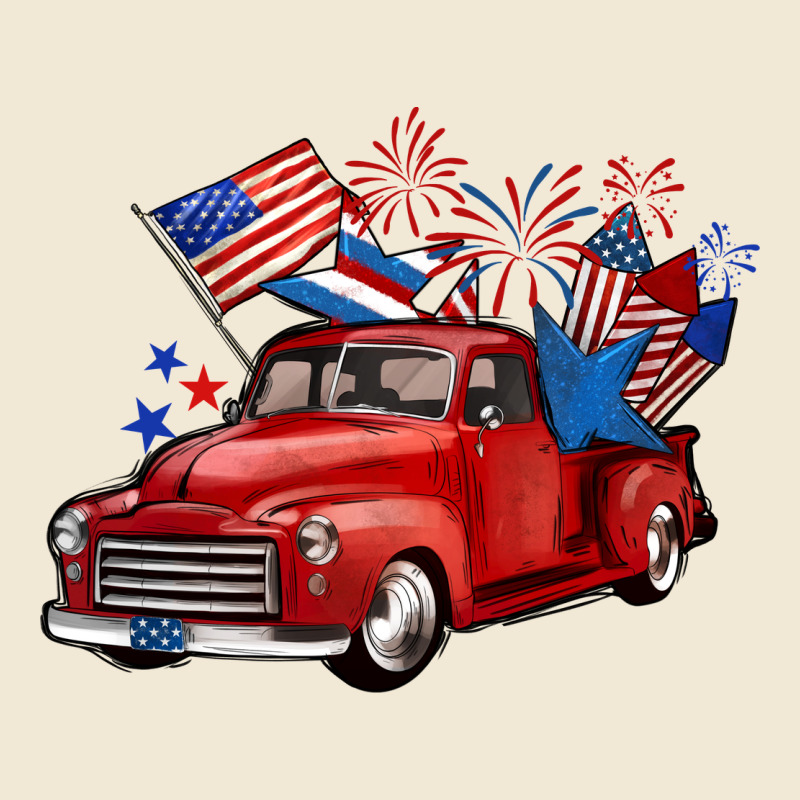 American Truck 4th Of July Ladies Tee by BarkalooDesign | Teevron