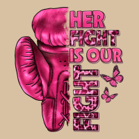 Her Fight Is Our Fight Cancer Heavyweight Hoodie | Teevron