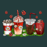 Coffee Cups Lady Bug With Daisies Classic Tee | Teevron