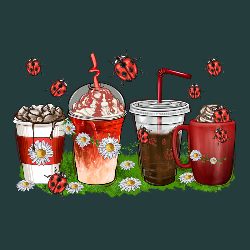 Coffee Cups Lady Bug With Daisies Classic Tee by texasbilliewilder | Teevron