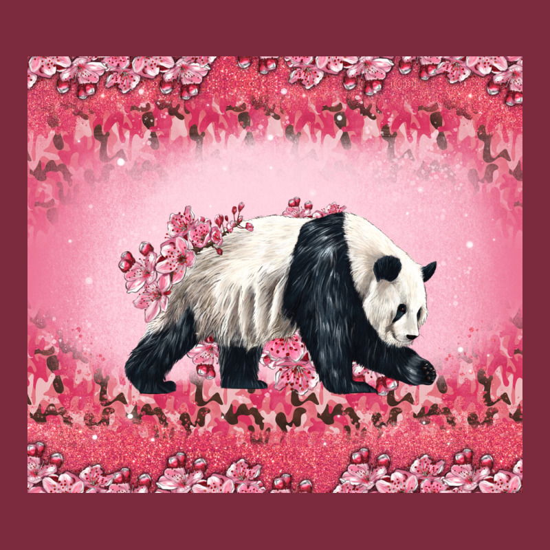 Panda With Sakura Blooms Premium Hoodie by LillyAllenDesigns | Teevron