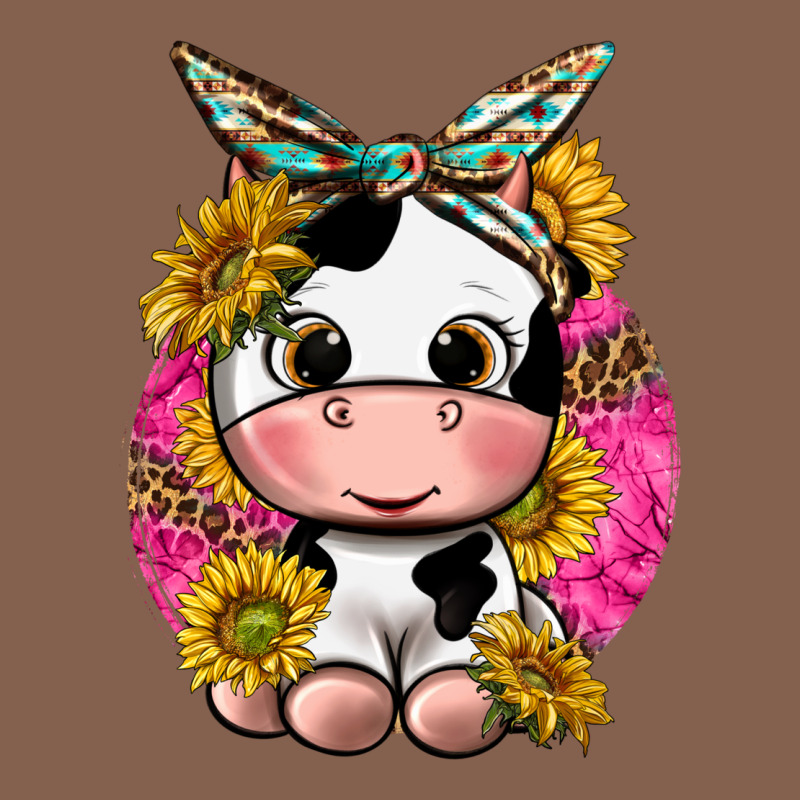 Cut Cow With Sunflower And Leopard  Pink Zipper Hoodie by texasbilliewilder | Teevron