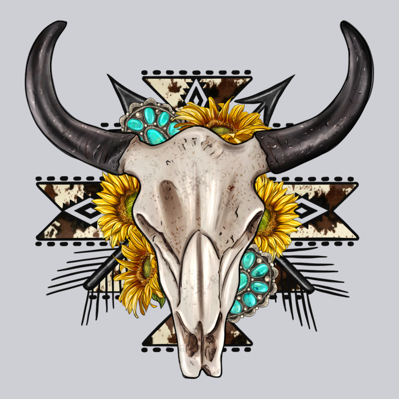 Cow Aztec Western Bull Skull Classic Tee by texasbilliewilder | Teevron