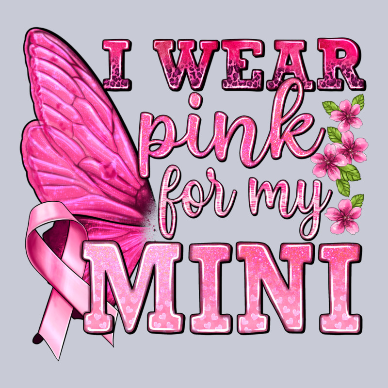 I Wear Pink For My Mini With Butterfly Heavyweight Hoodie by texasbilliewilder | Teevron