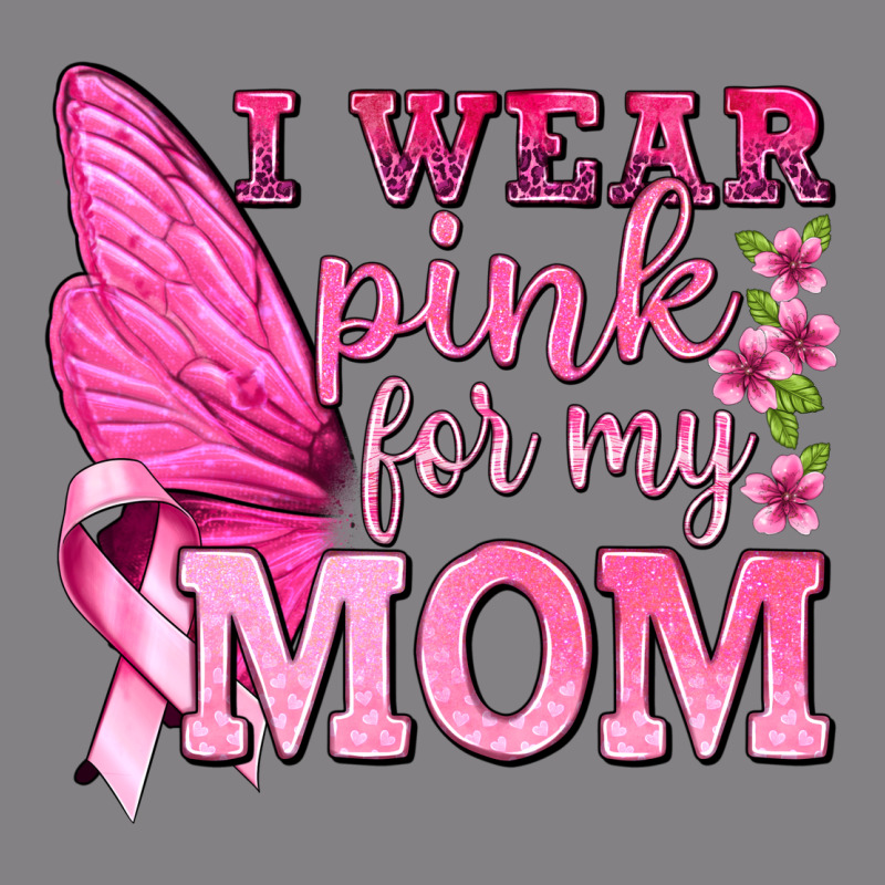 I Wear Pink For My Mom With Butterfly Heavyweight Hoodie by texasbilliewilder | Teevron