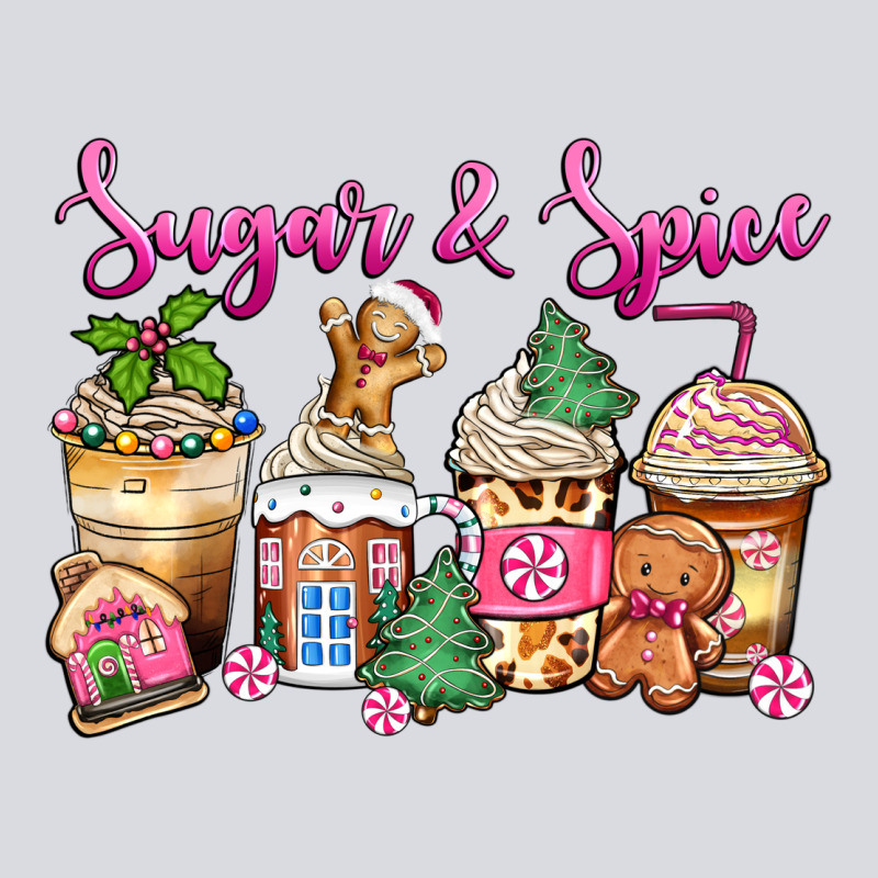 Sugar And Spice Pink Gingerbread Coffee Cups Zipper Hoodie by Zillion Design Studio | Teevron