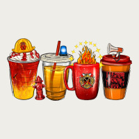 Firefighter Coffee Cups Zipper Hoodie | Teevron