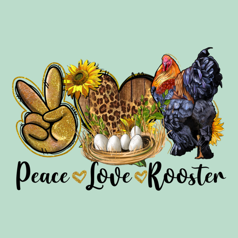 Peace Love Rooster Premium Hoodie by LillyAllenDesigns | Teevron