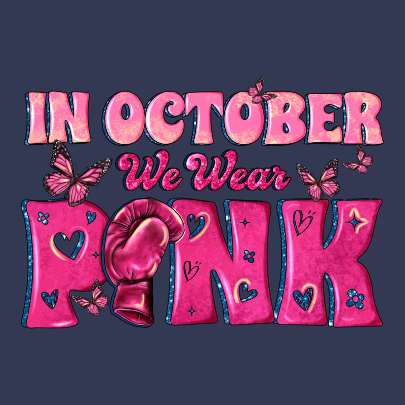 In October We Wear Pink Heavyweight Hoodie by texasbilliewilder | Teevron