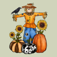 Pumpkin Sunflower Fall Scarecrow Heavyweight Hoodie | Teevron