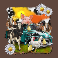 Cowhide Farm Truck With Farm Animals Classic Tee | Teevron