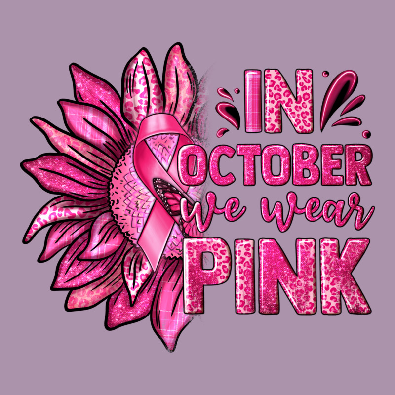 In October We Wear Pink Sunflower Heavyweight Hoodie by texasbilliewilder | Teevron