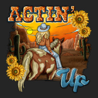 Actinup With Cowgirl Premium Hoodie | Teevron