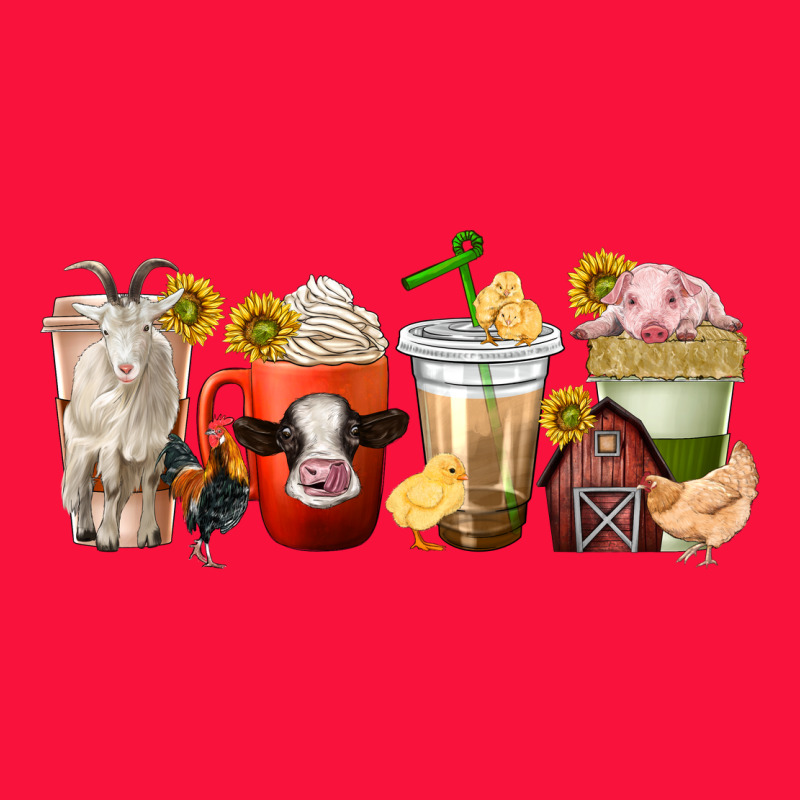 Farm Animals Coffee Cups Classic Tee by texasbilliewilder | Teevron